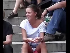 Offentlig panty kikker