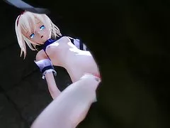 MMD sex - øgle monster angrep alice (touhou)