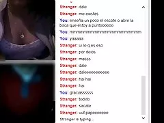 Webcam glimtet med cum i tunge