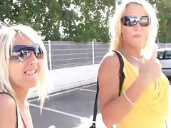 Offentlig blowjob og cum gange - spermawalk er supermarkt