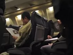 Risikabelt voyeur cam blinkende i flyet