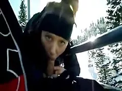 Stolheis offentlige blowjob