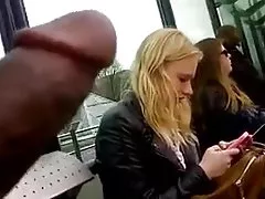 Dick blinkende blond bussholdeplass